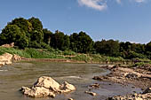 Luang Prabang, Laos - Walking along the riverfront of the Mekong. 